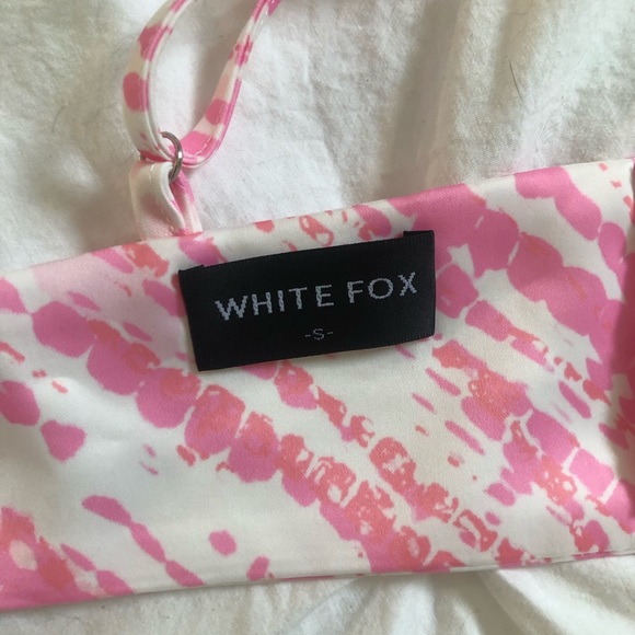 White and pink bandana tie top. - Picture 2 of 2